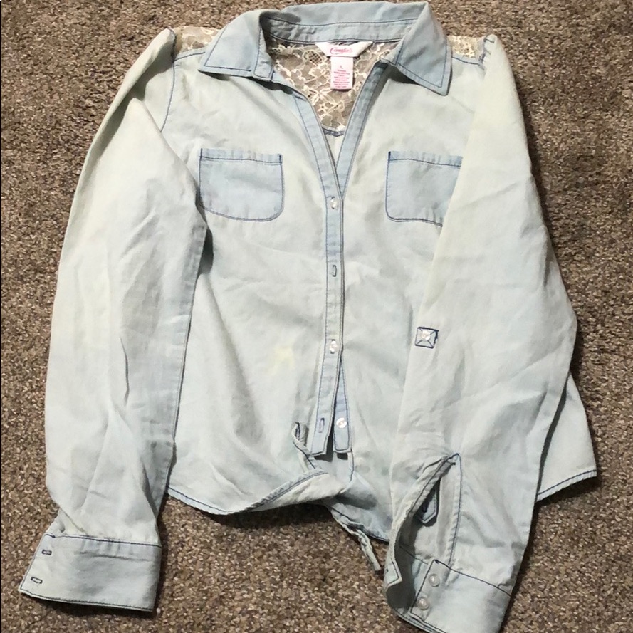 Button Down Denim Size Large